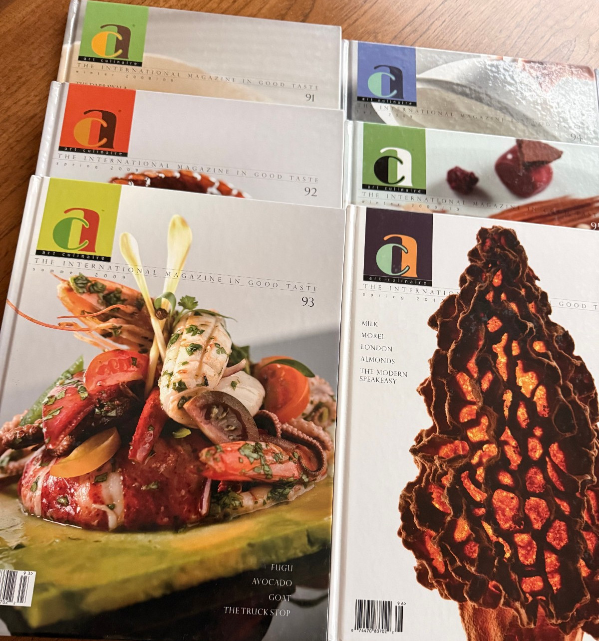 Art Culinaire 90/91/92/93/94/95/96/97/98/99 Ten Consecutive Issues 840 pages!