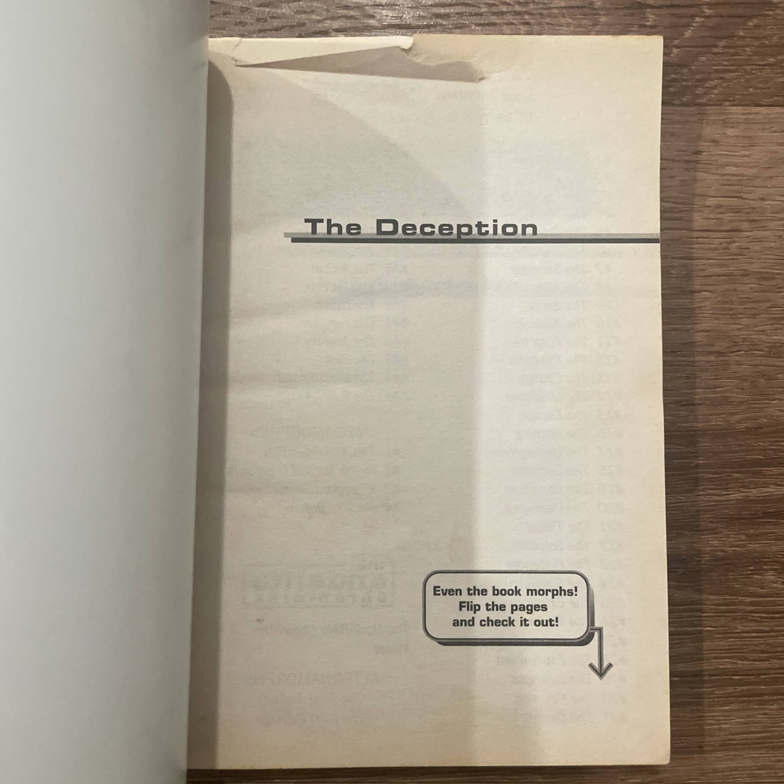 Animorphs #46: The Deception K.A. Applegate 1st Print First Edition