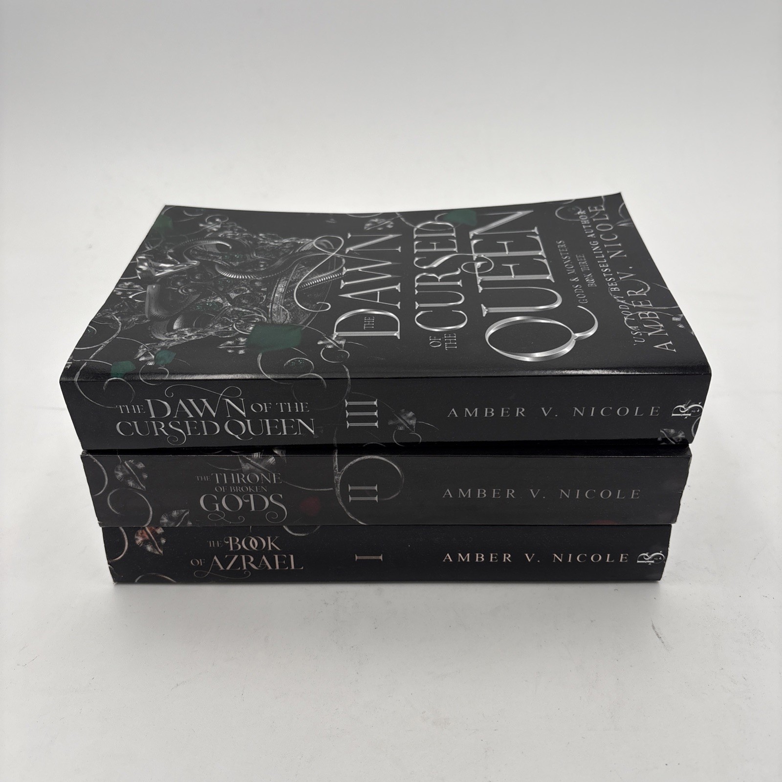 Gods & Monsters Series Set Amber V Nicole 1-3 Book Azrael Throne Dawn