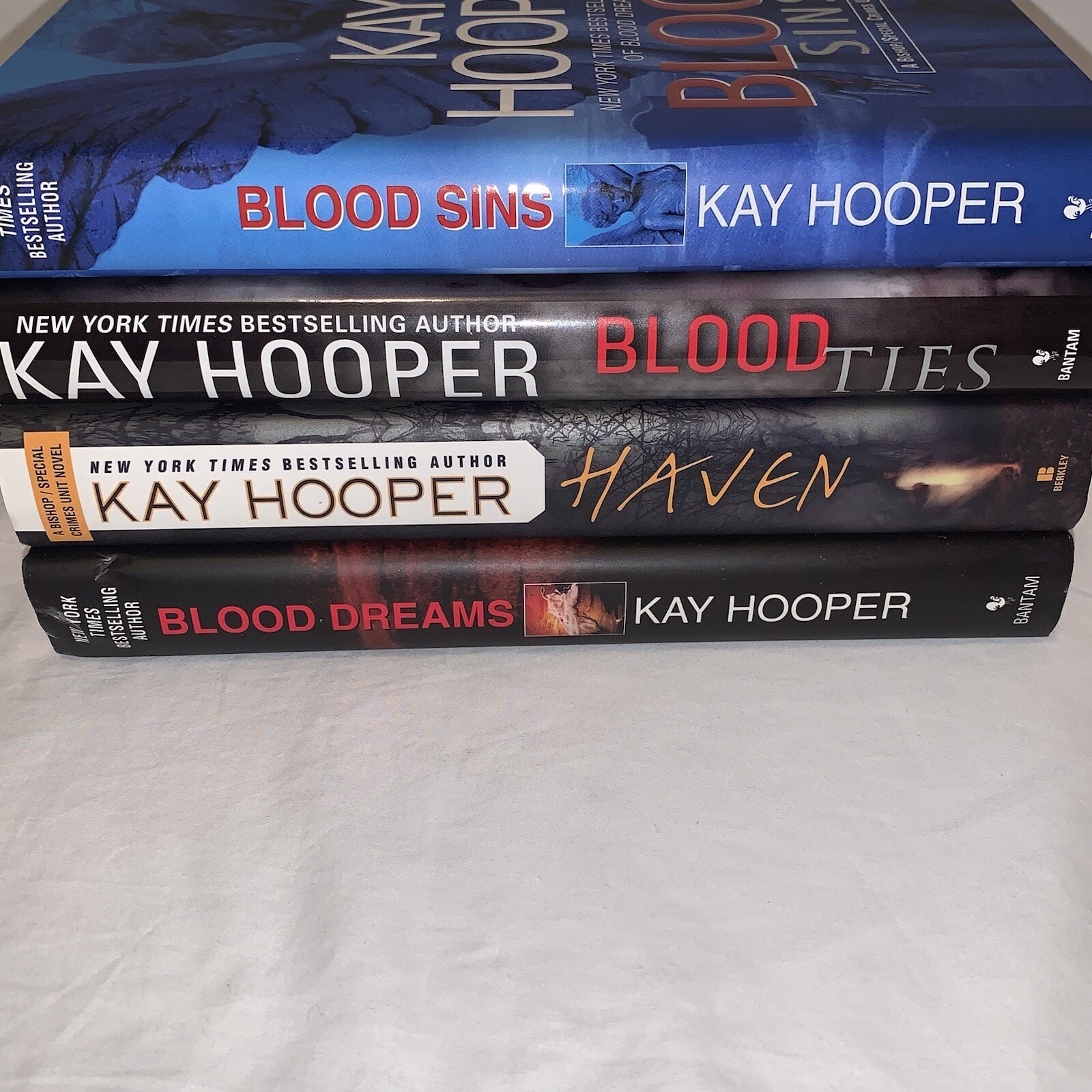 Kay Hooper Blood Dreams Blood Ties Blood Sins Haven Hardcover Book Lot Of 4