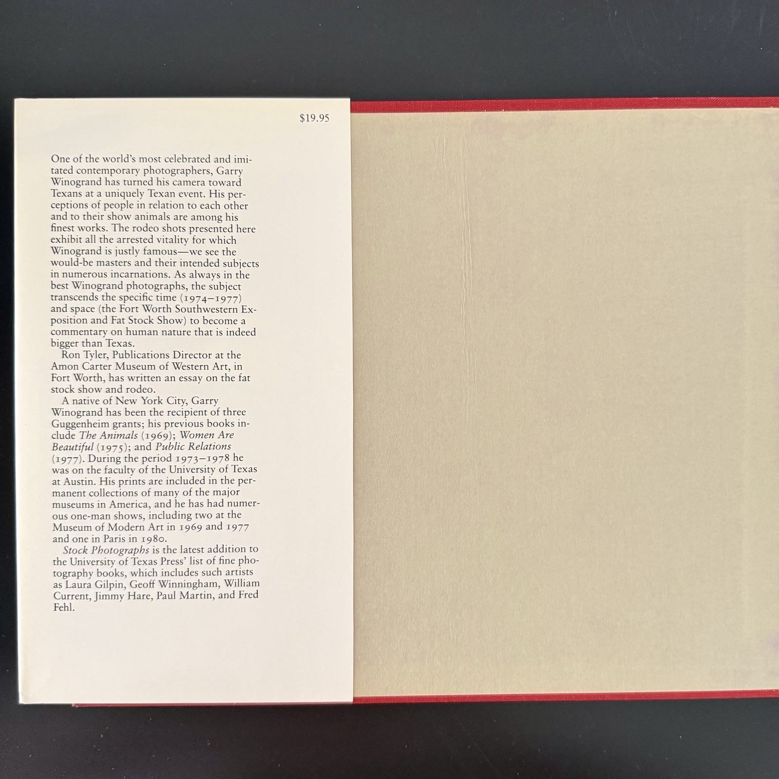 Garry Winogrand Stock Photographs Fort Worth Fat Stock Show Rodeo First Edition