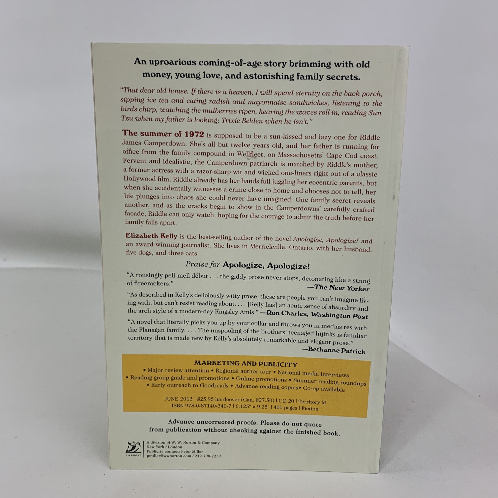 Last Summer of the Camper-Downs, Paperback By Elizabeth Kelly Advance Reading Co