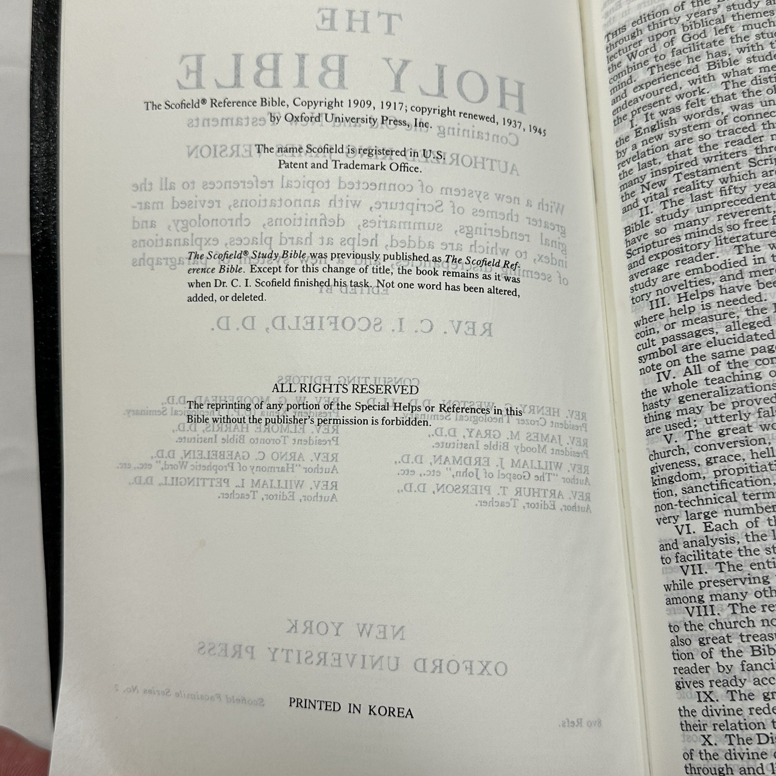 Scofield Holy Bible Red Letter Concordance Study System KJV Oxford 291RL Black