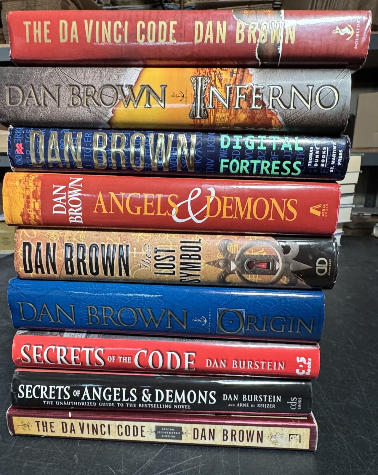 Complete Series Set ROBERT LANGDON 1-5 Dan Brown Lot 9 Most 8 Hardcovers