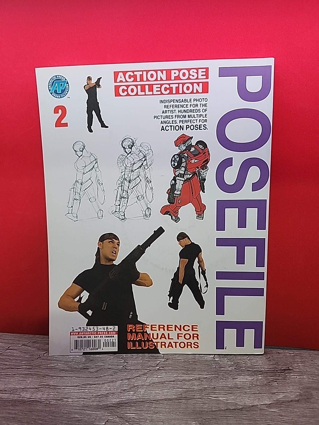 Posefile Reference Book #2 (2004) Manual for Illustrators w/ CD-ROM Action Pose