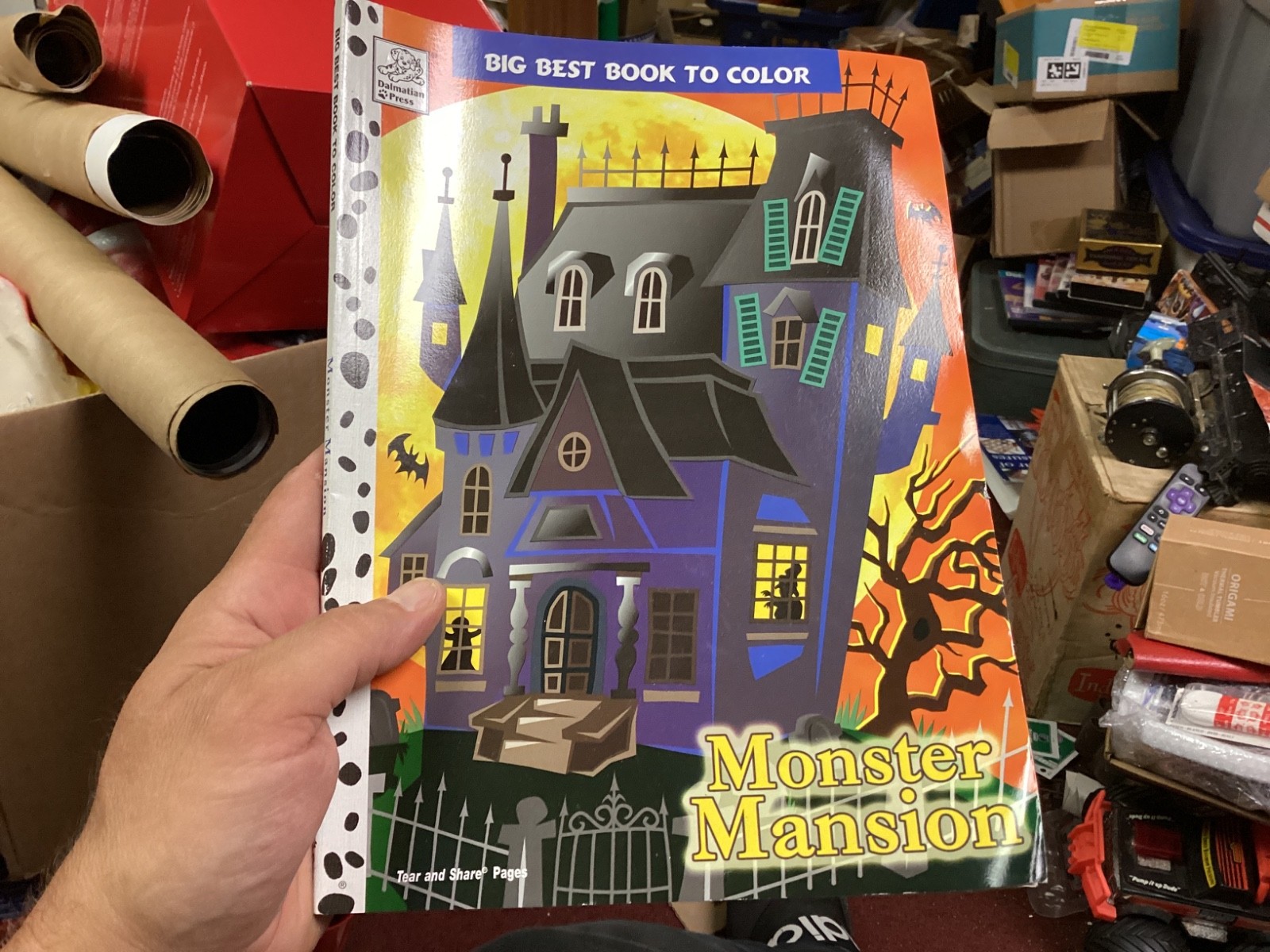 Vintage Rare Dalmatian Press Monster Mansion coloring book Halloween. new!