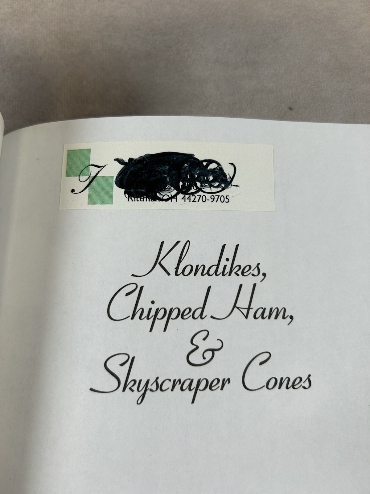Stackpole Books Klondikes, Chipped Ham & Skyscraper Cones Brian Butko First Ed