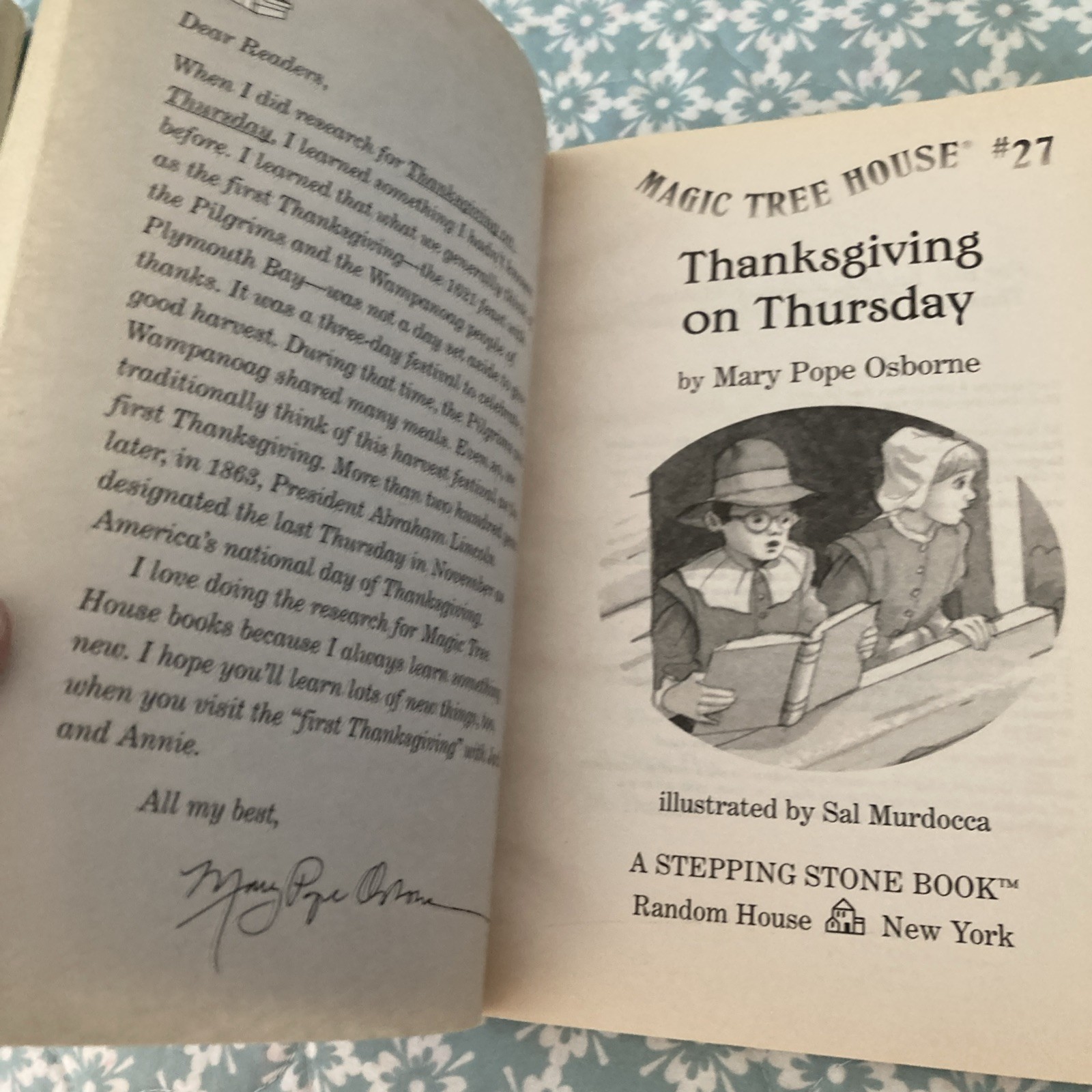 Thanksgiving on Thursday by Mary Pope Osborne (2002, Mass Market)