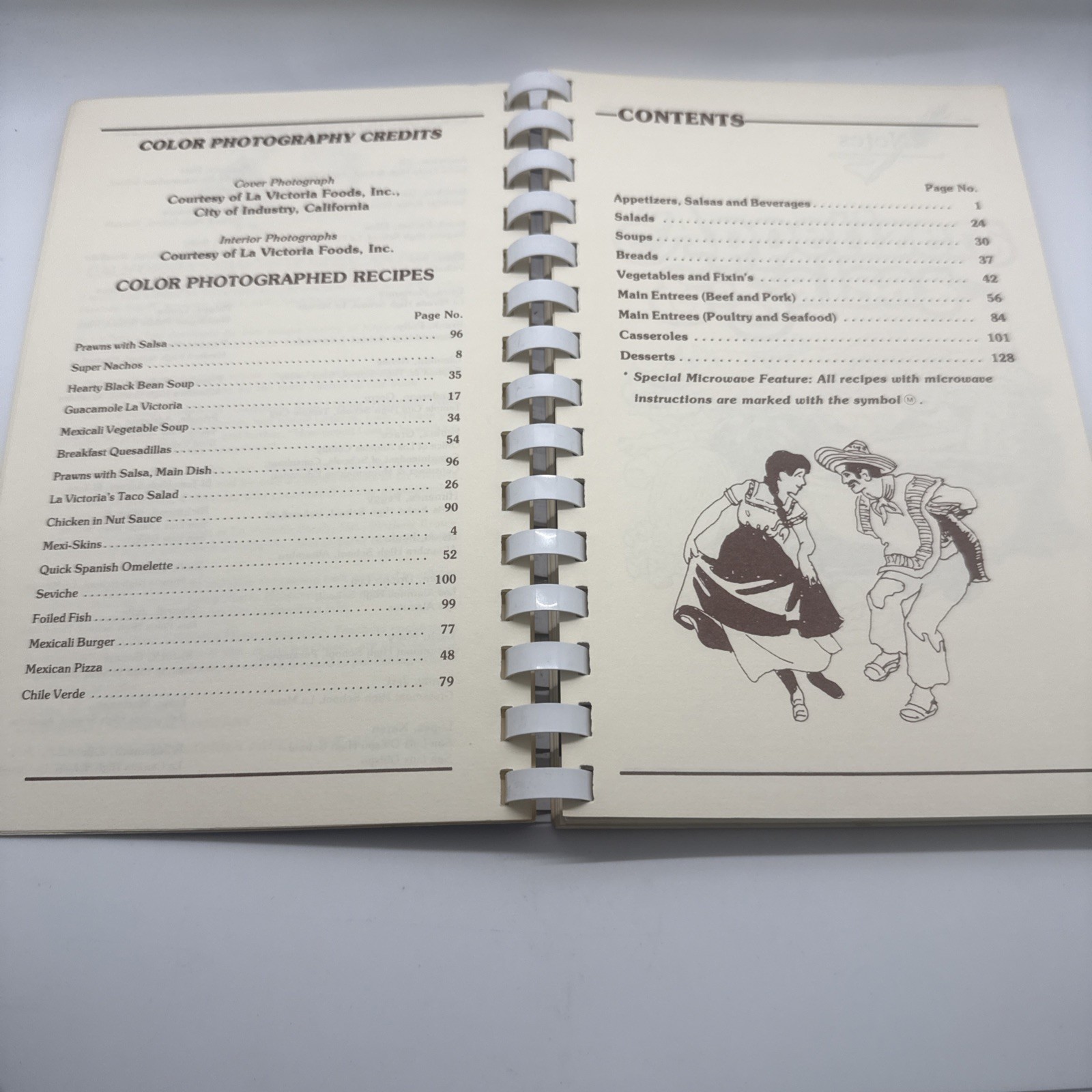 Vintage Spiral Bound Cookbook California’s Favorite Mexican Foods Recipes