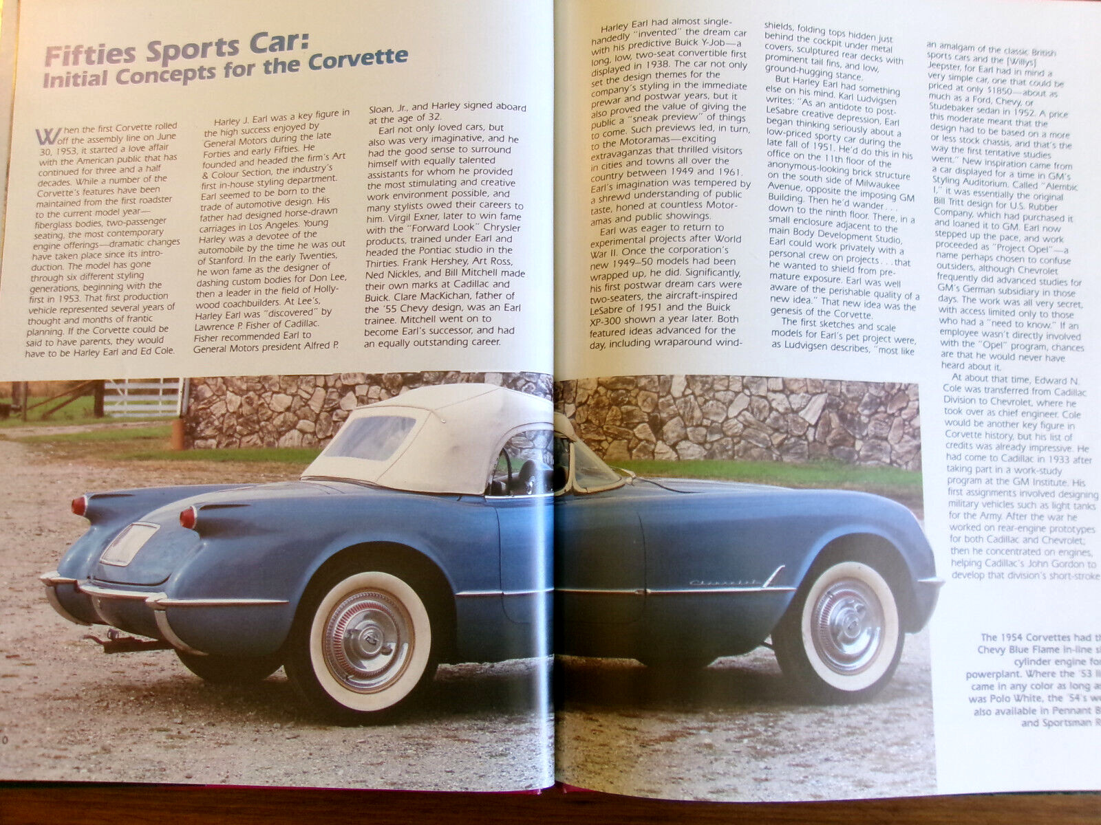 Corvette Roadster History Of Sports Car 1953 – 1986 HC Book By Consumer Guide –