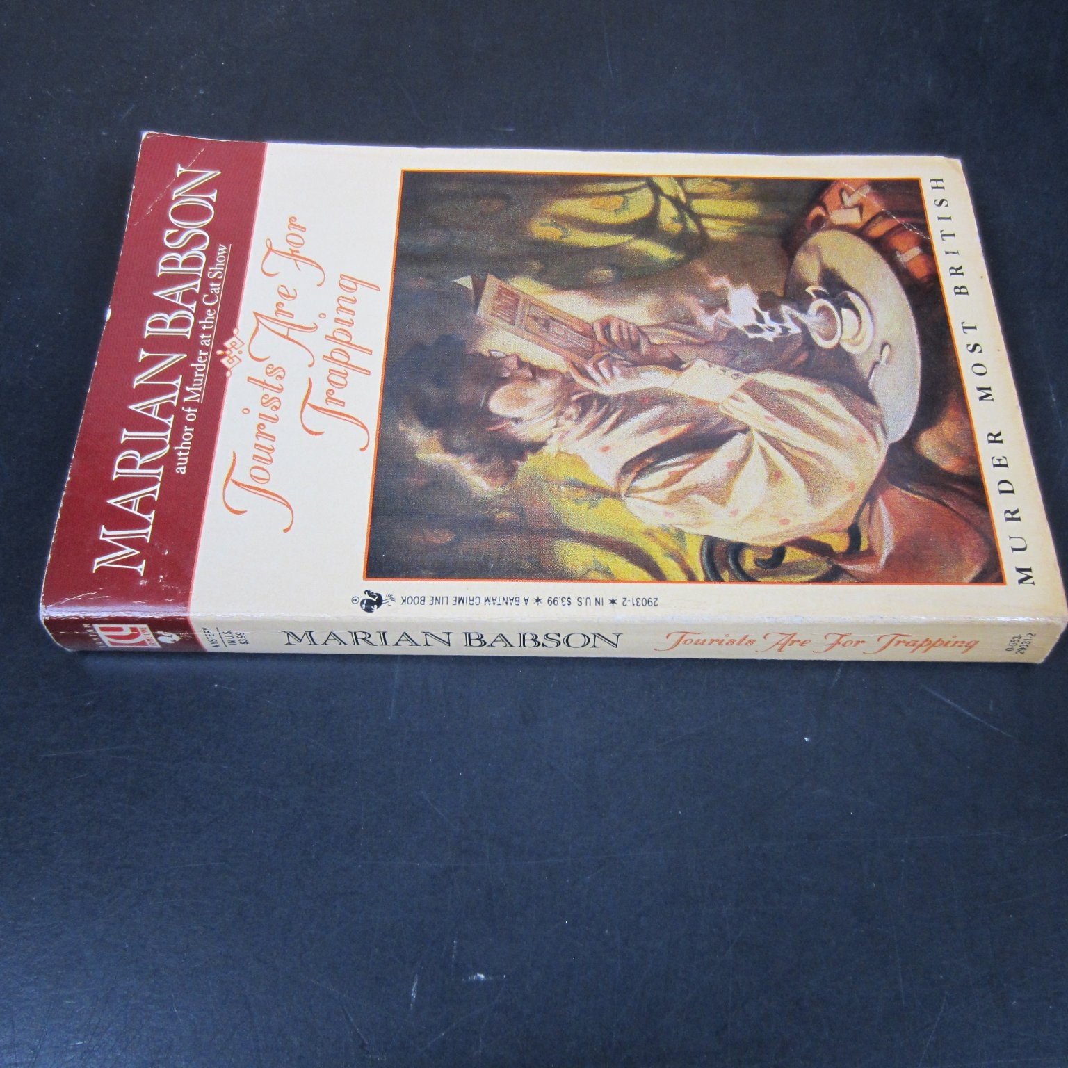 Tourists Are For Trapping Marian Babson 1991 Mystery Crime Novel Bantam Books PB