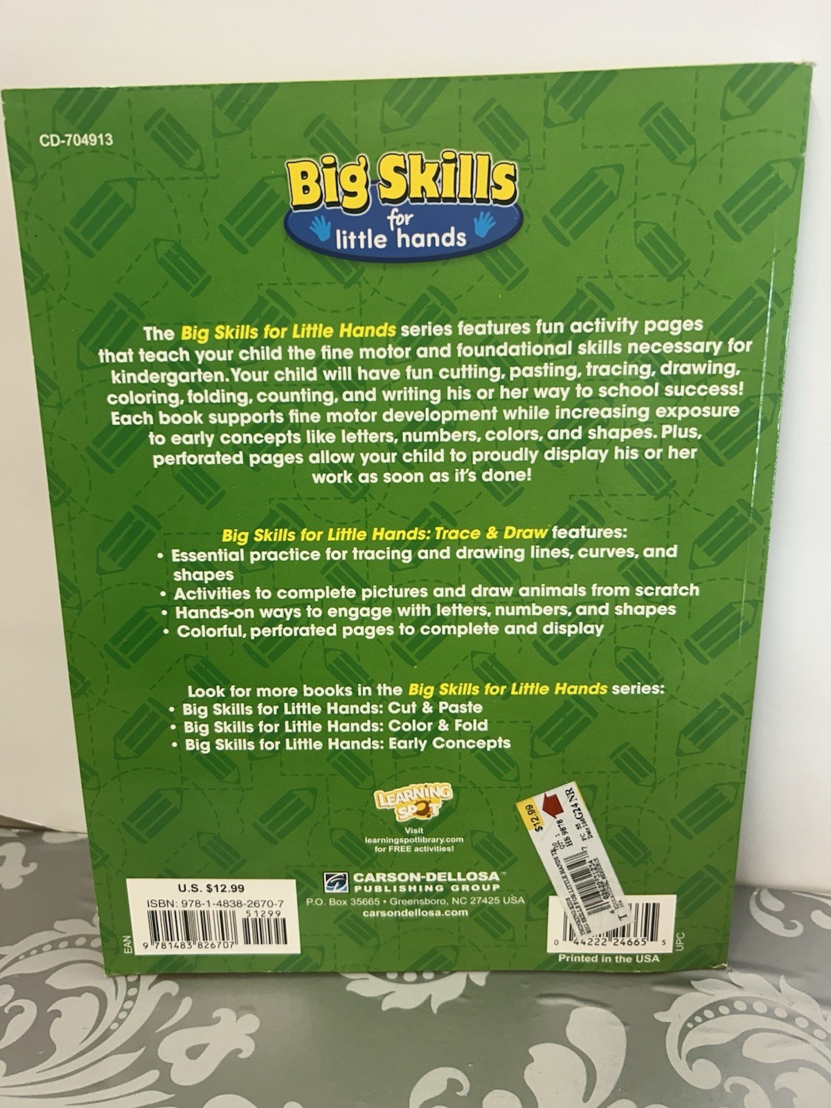 Big Skills For Little Hands Trace And Draw Ages 3+ 191 Pages