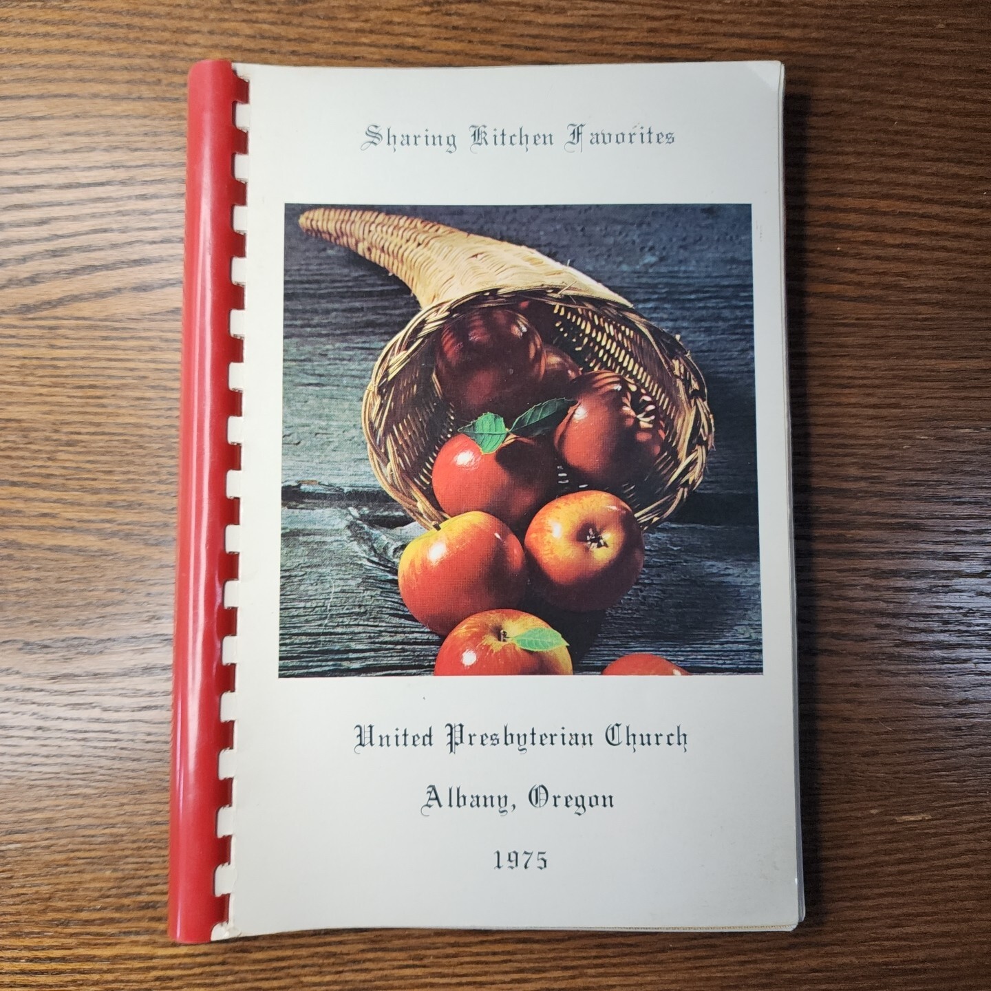Vintage Cookbook Presbyterian Church Oregon 1975, 146 pages spiral bound