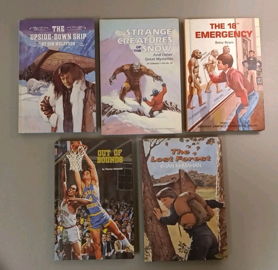 Lot (11) Weekly Reader “Just for Boys” Books Vintage 1980s-Hardcover EXC COND