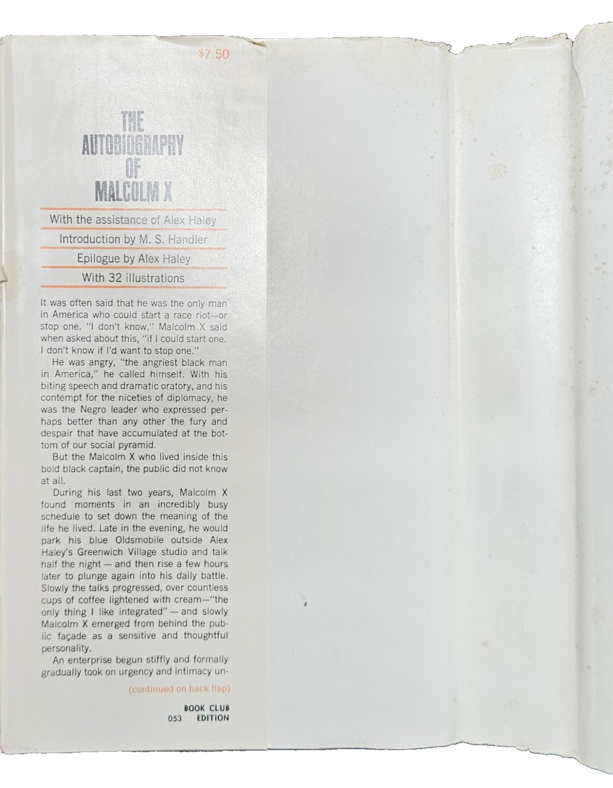 The Autobiography of Malcom X – 10th Printing, 1965 Grove Book Club Ed.