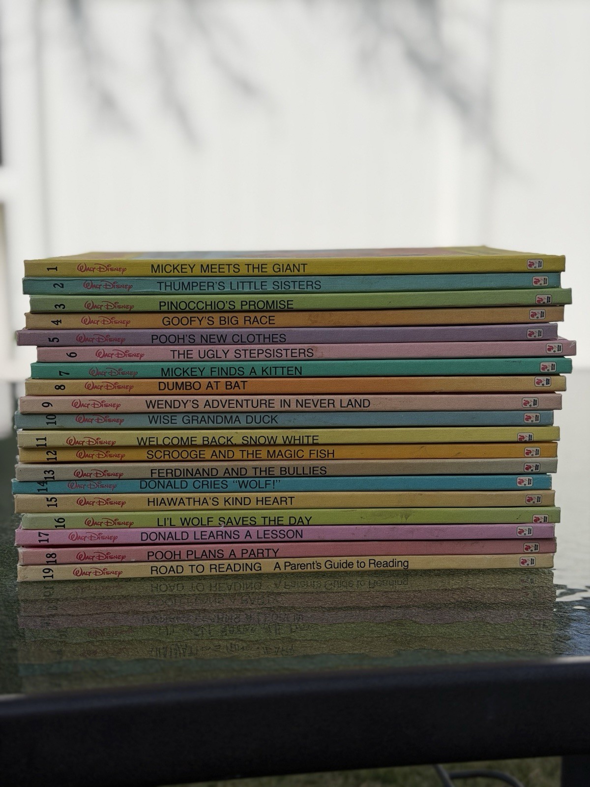 Walt Disney Fun To Read Library 19 Book Bundle Vintage Readers FULL Set