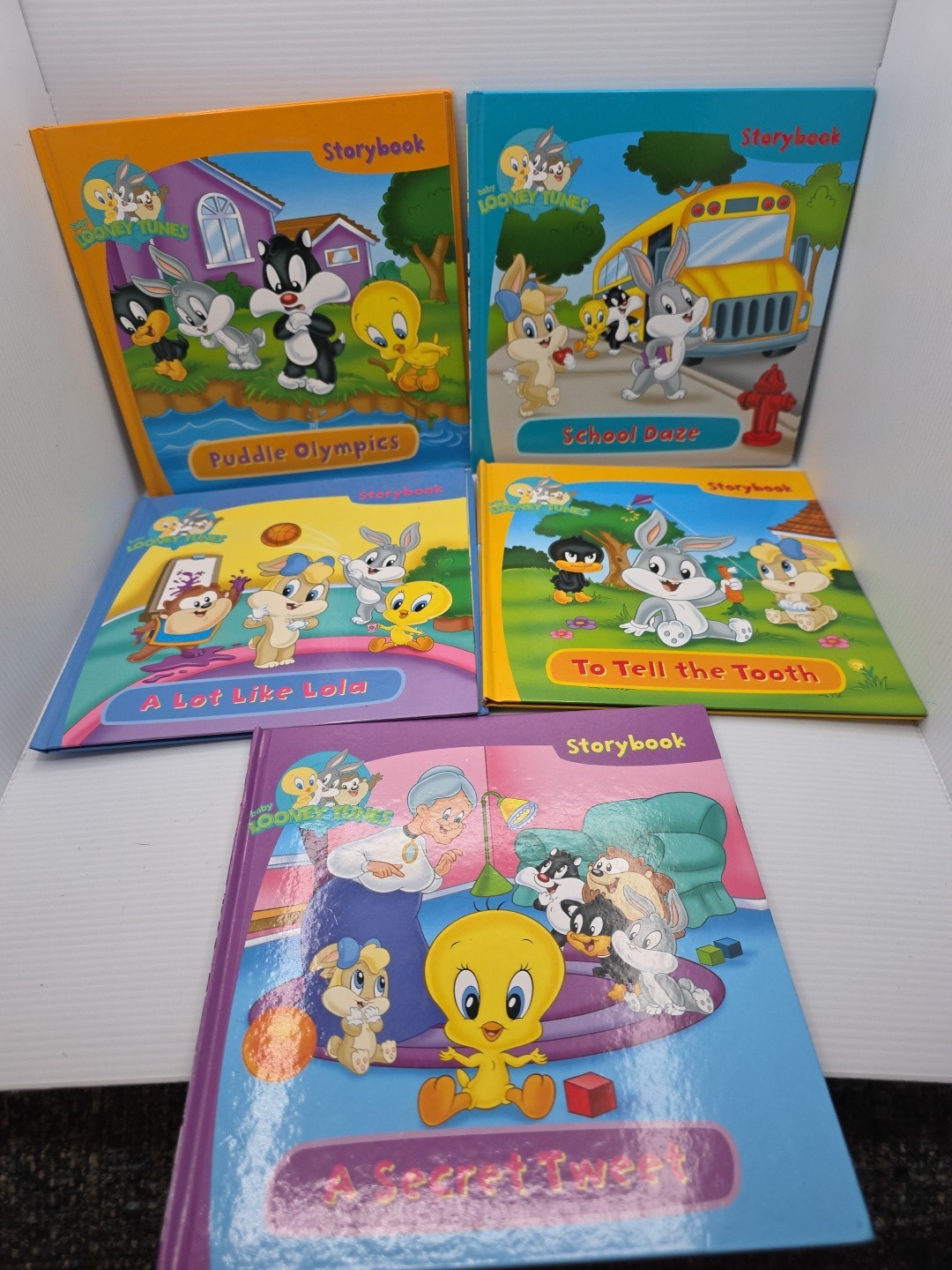 Set Of 5 Baby Looney Tunes Storybooks. Twenty, Sylvester, Baby Bugs, Baby Taz