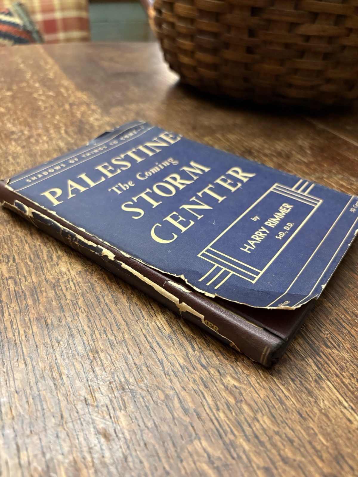 1941 Palestine The Coming Storm Center Harry Rimmer HC / DJ