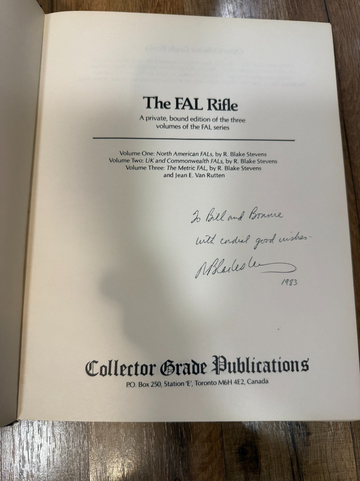 The FAL Rifle Classic SIGNED Edition by Blake Stevens In Good Condition