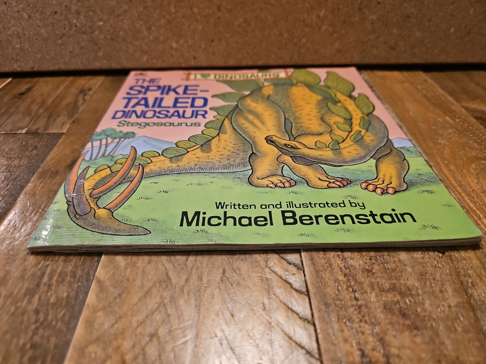 Golden Book The Spike-Tailed Dinosaur Stegosaurus by Michael Berenstain (1989)