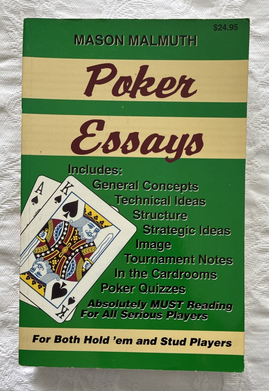 4 Poker Strategy Books Lot Psychology of Poker Essays Texas Holdem Card Tricks