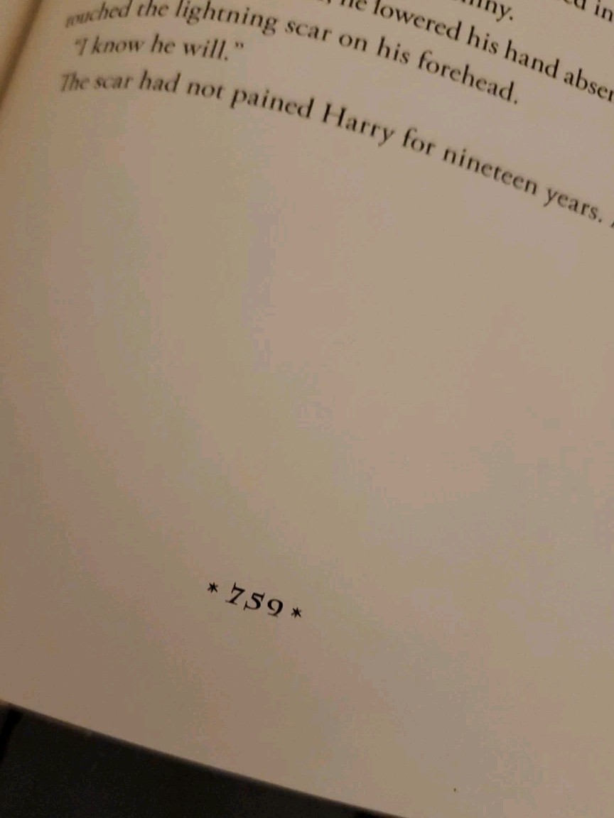 1st Edition Harry Potter & the Deathly Hallows Rare ERROR 759 Pgs