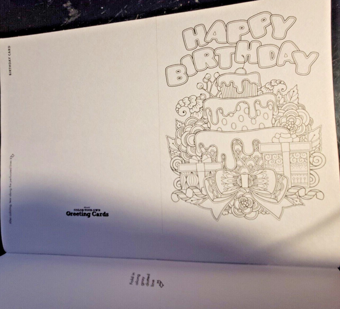COLOR YOUR OWN GREETING CARDS Create 28 Fun & Festive Cards – Children & Adult