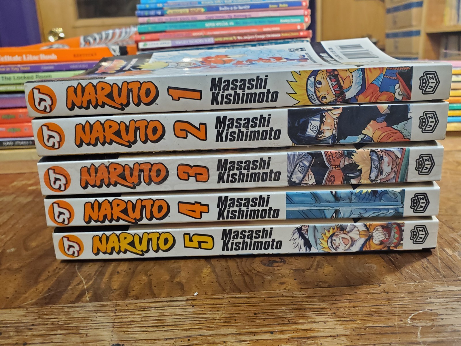 Naruto Vol. 1 2 3 4 5 1-5 English Manga VIZ Media Masashi Kishimoto Shonen Jump