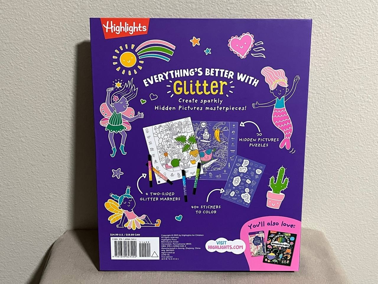 Fairy Glitter Hidden Pictures by Highlights – 2026 Brand New Activity Book
