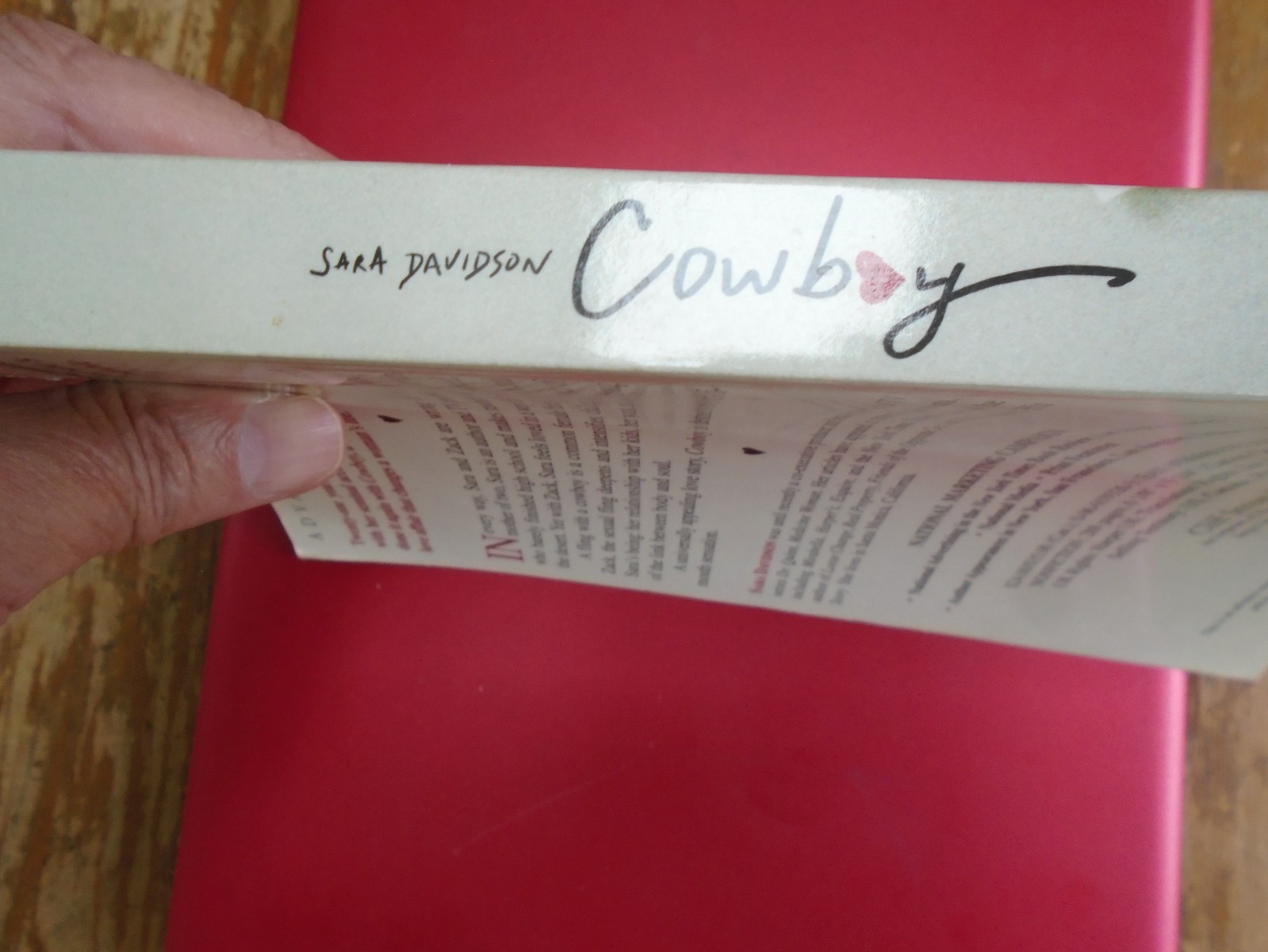 Cowboy, A Love Story by Sara Davidson, 1998 First Edition, 250 Pages