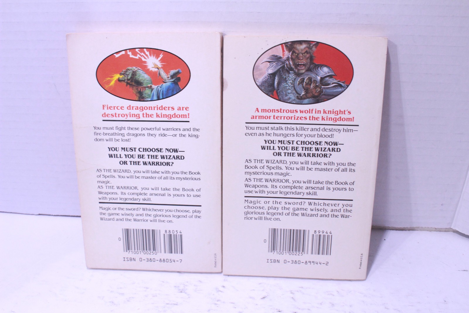 Wizards Warriors & You Books 2 & 7 Lot Of 2 CYOA D&D First Printing Vintage 1985
