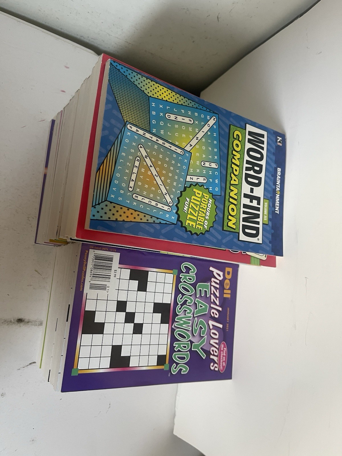 Lot of 33 Penny Press Dell Word Search Puzzle Books Word Seek Random Mix
