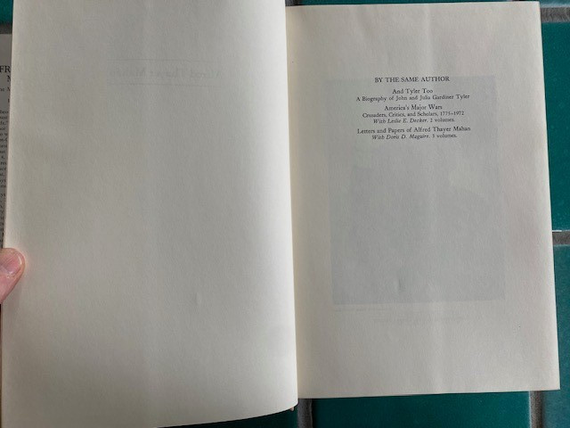 Alfred Thayer Mahan: The Man and His Letters by Robert Seager II 1977 HC DJ