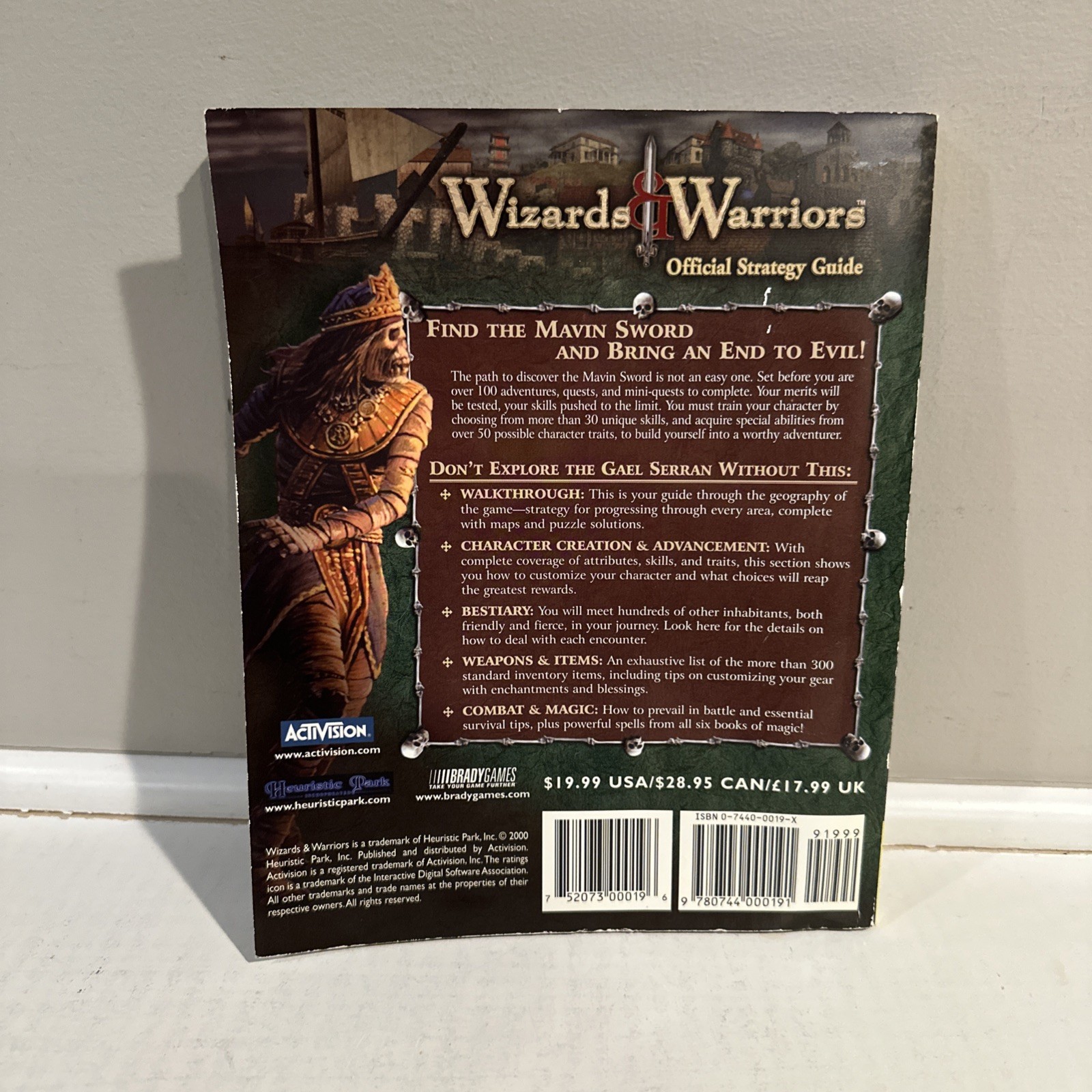 Wizards & Warriors Official Strategy Guide by Brady Games
