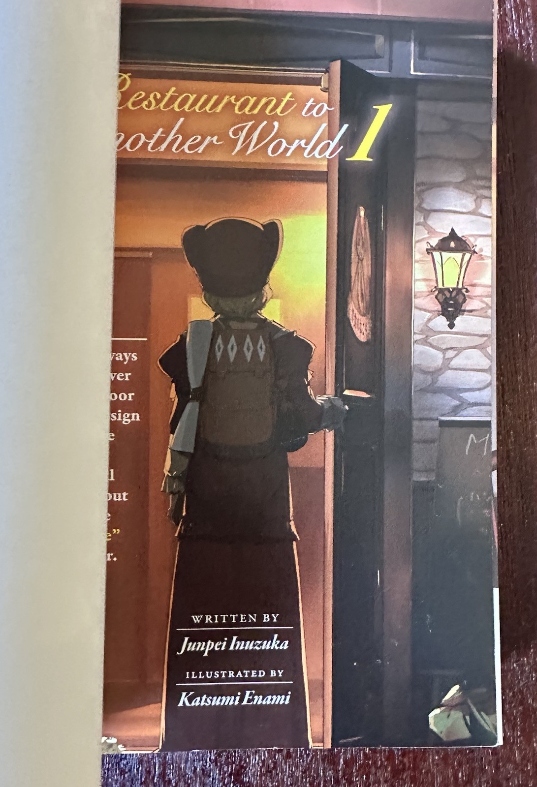 Restaurant to Another World / Light Novel / Vol. 1 by Junpei Inuzuka – 1st PRINT