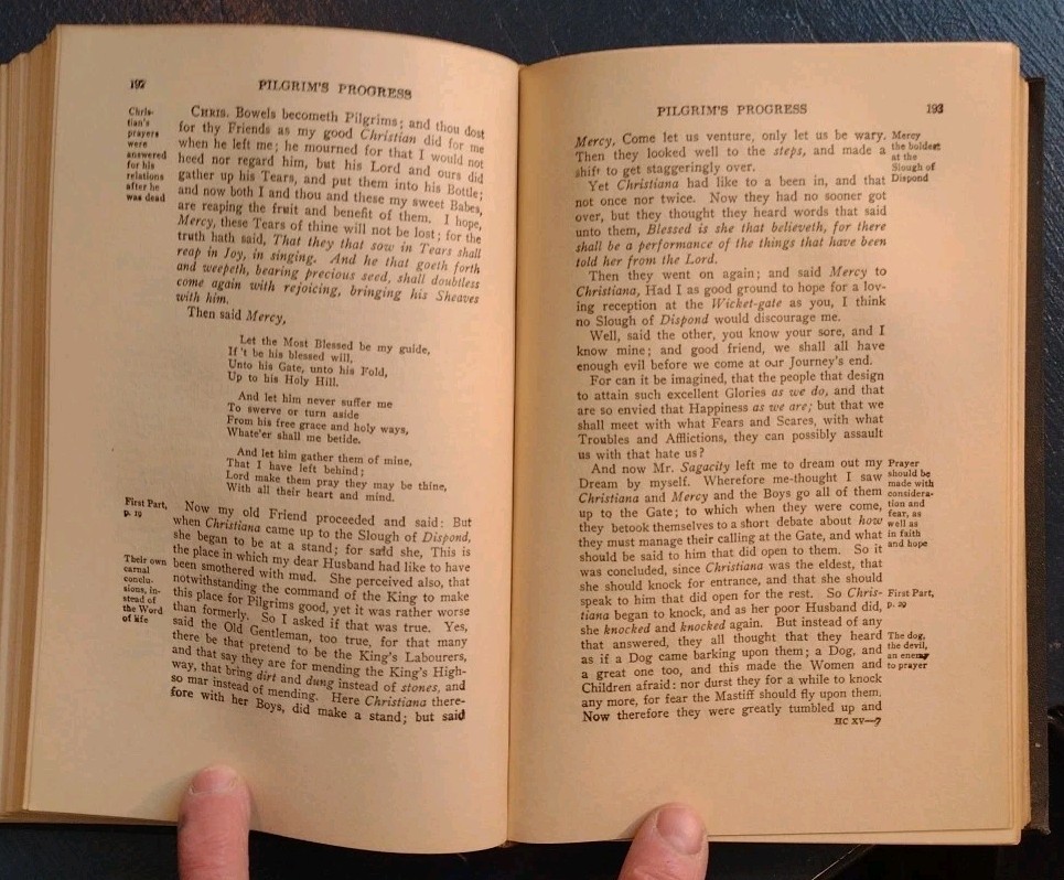Pilgrim’s Progress by Bunyan and Donne and Herbert by Walton