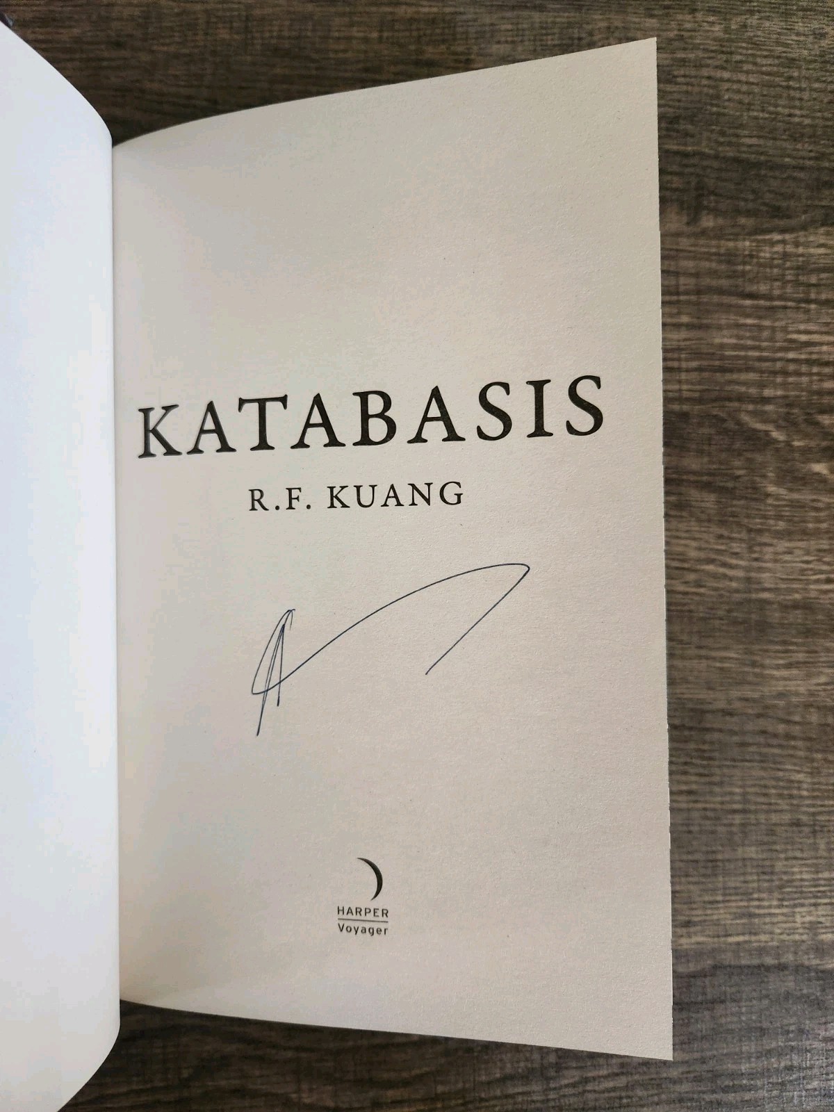 Katabasis by R.F. Kuang Waterstones Signed Exclusive Edition Sprayed Edges