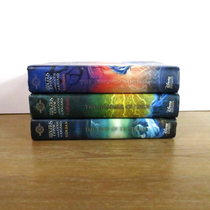 Rick Riordan MAGNUS CHASE Complete Series Lot of 3 Set 1st/1st HARDCOVER Books