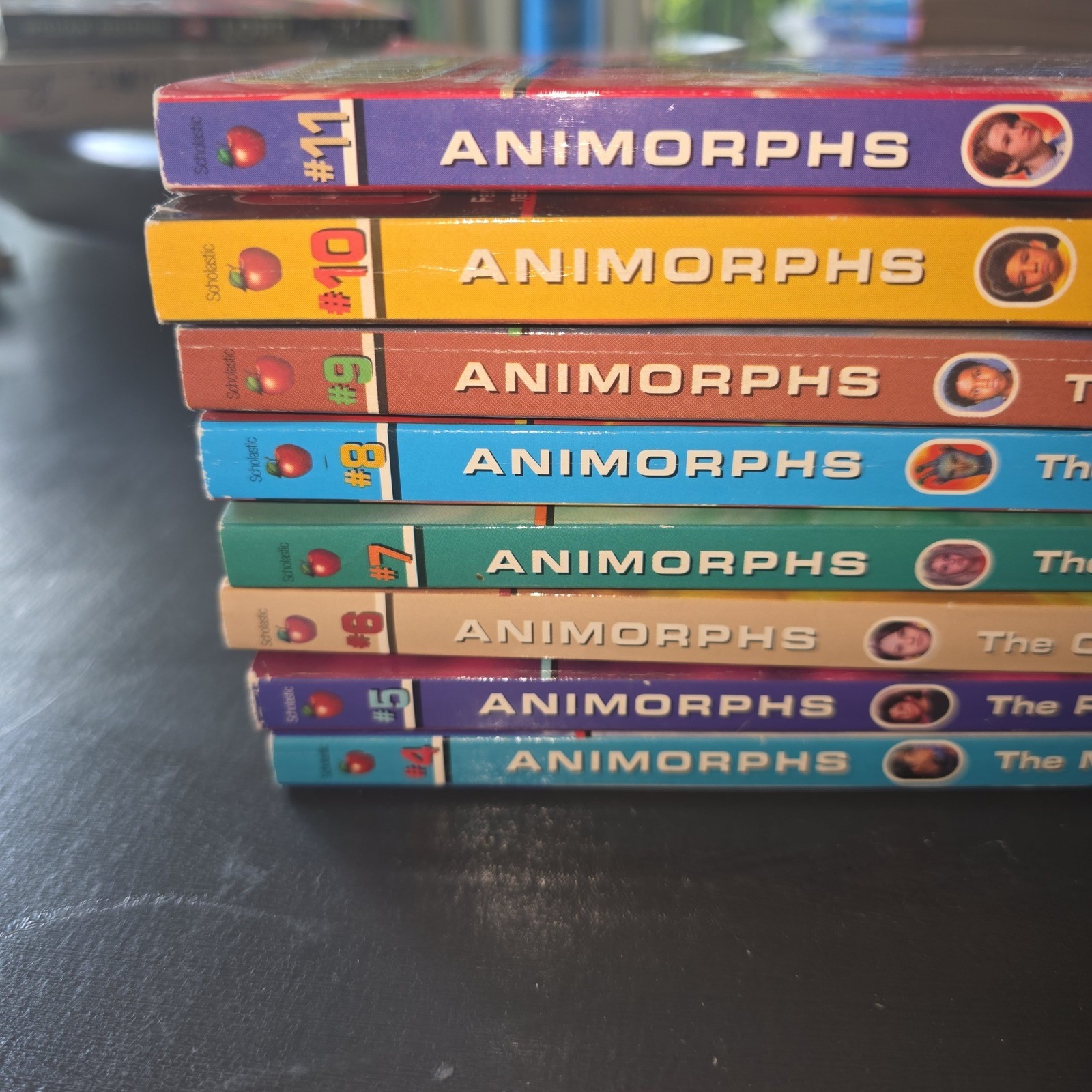 Animorphs Book Lot 4-11 K.A. Applegate Scholastic 6 First Editions with Bookmark
