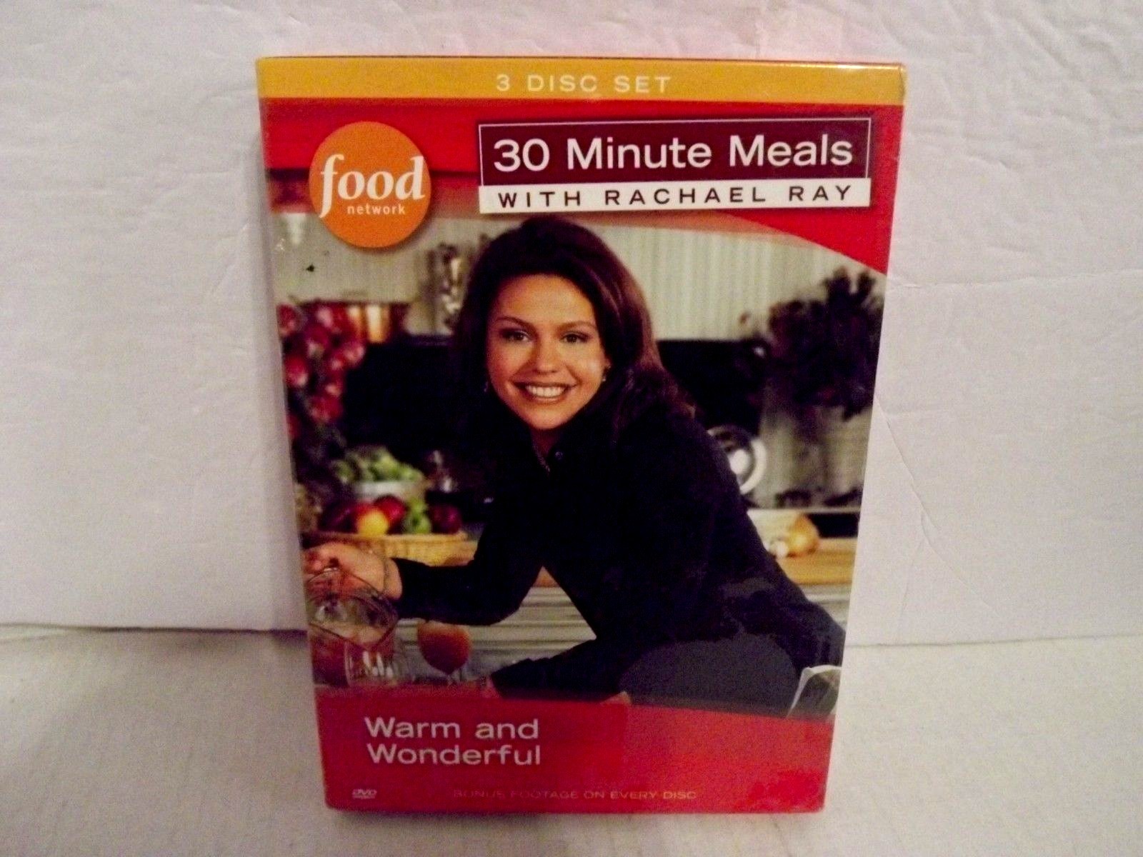 Warm and Wonderful 30 Minute Meals with Rachael Ray DVD 3 disc set NEW SEALED