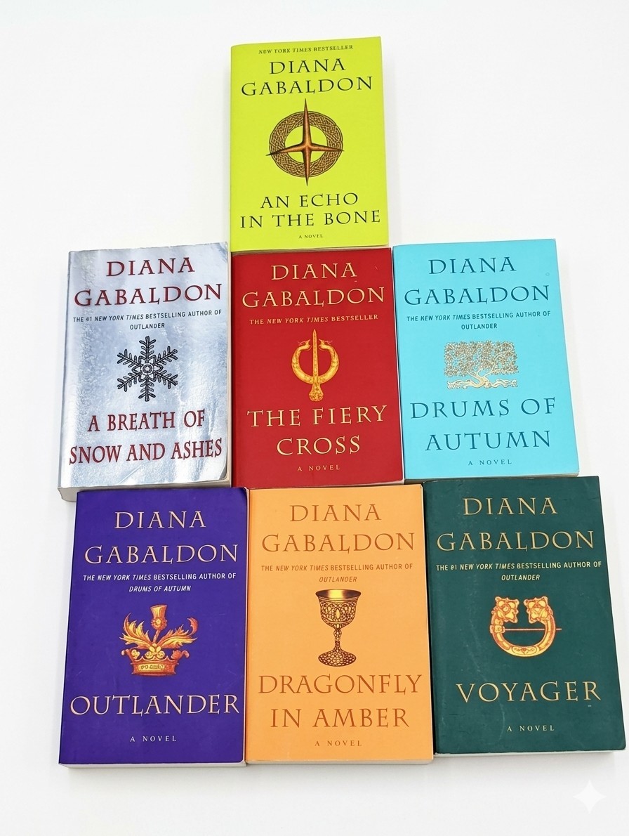 Lot of Diana Gabaldon Full Size (9.25″ x 6″ x 1.75″) PB Outlander Books 1-7