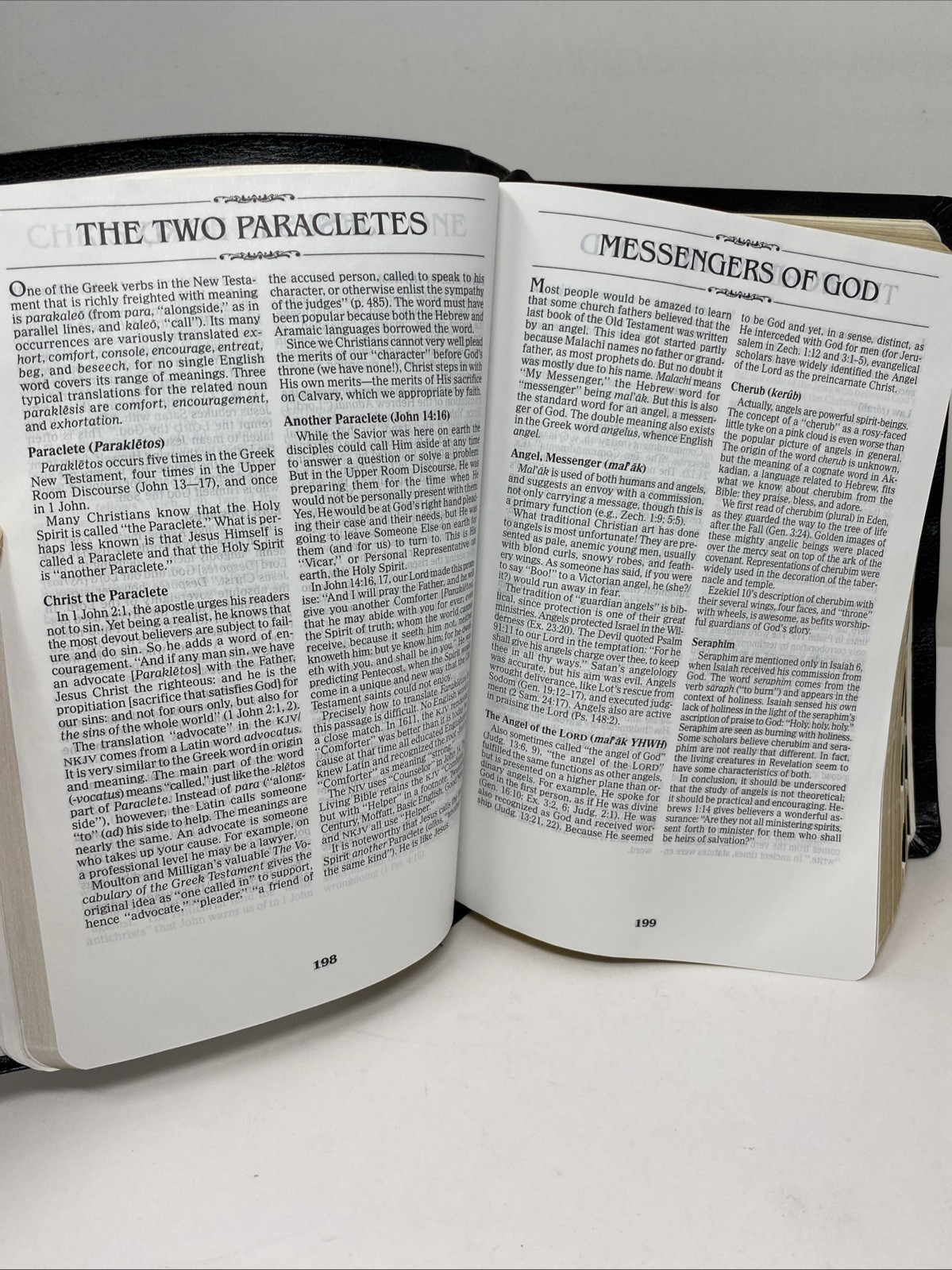 Rare “Oracles of God” Special Edition NKJV Open Bible Christian Ed Thumb Indexed