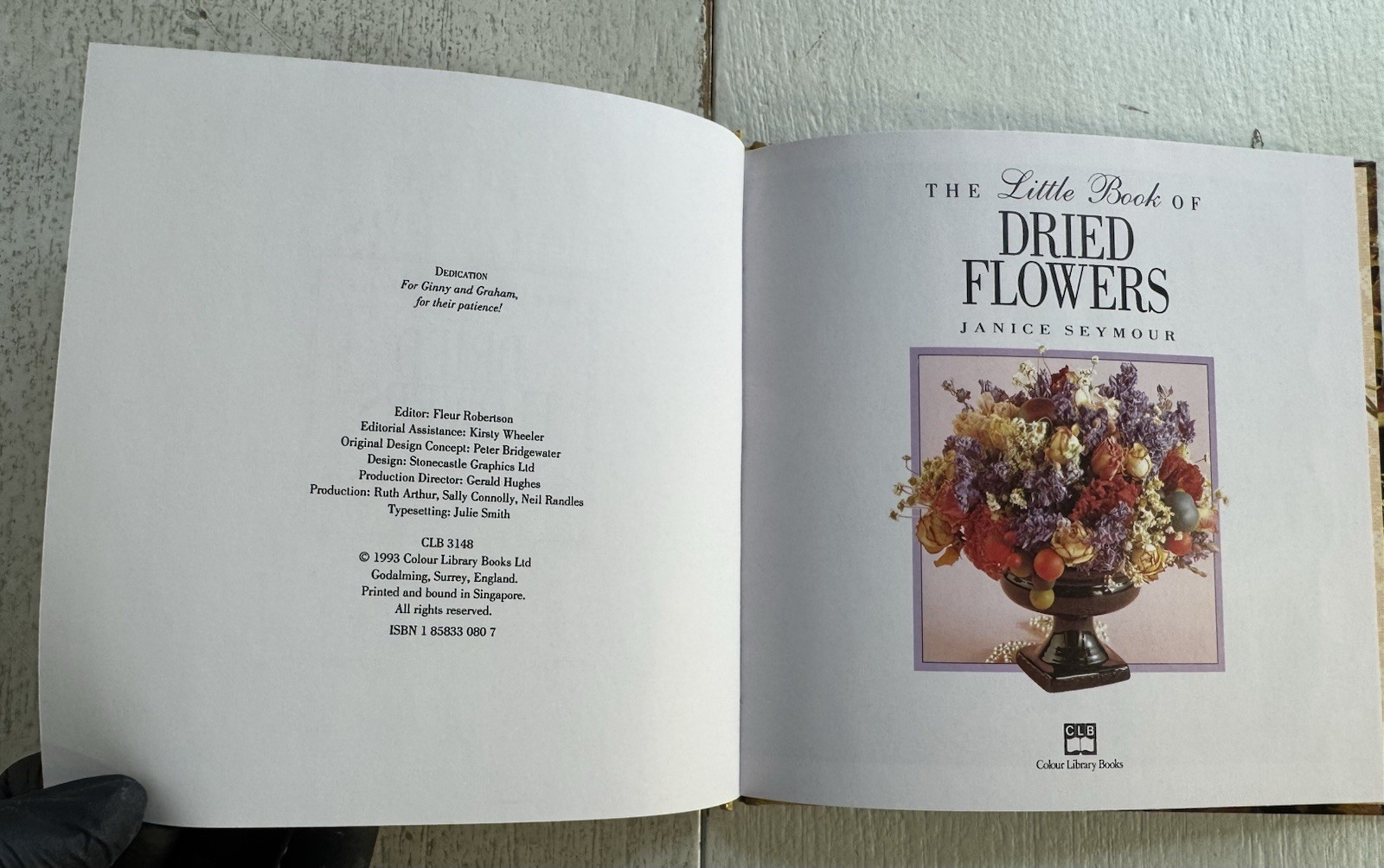 The Little Books of Flowers – David Squire (1993 HC Books w/Slipcase) LN Cond.