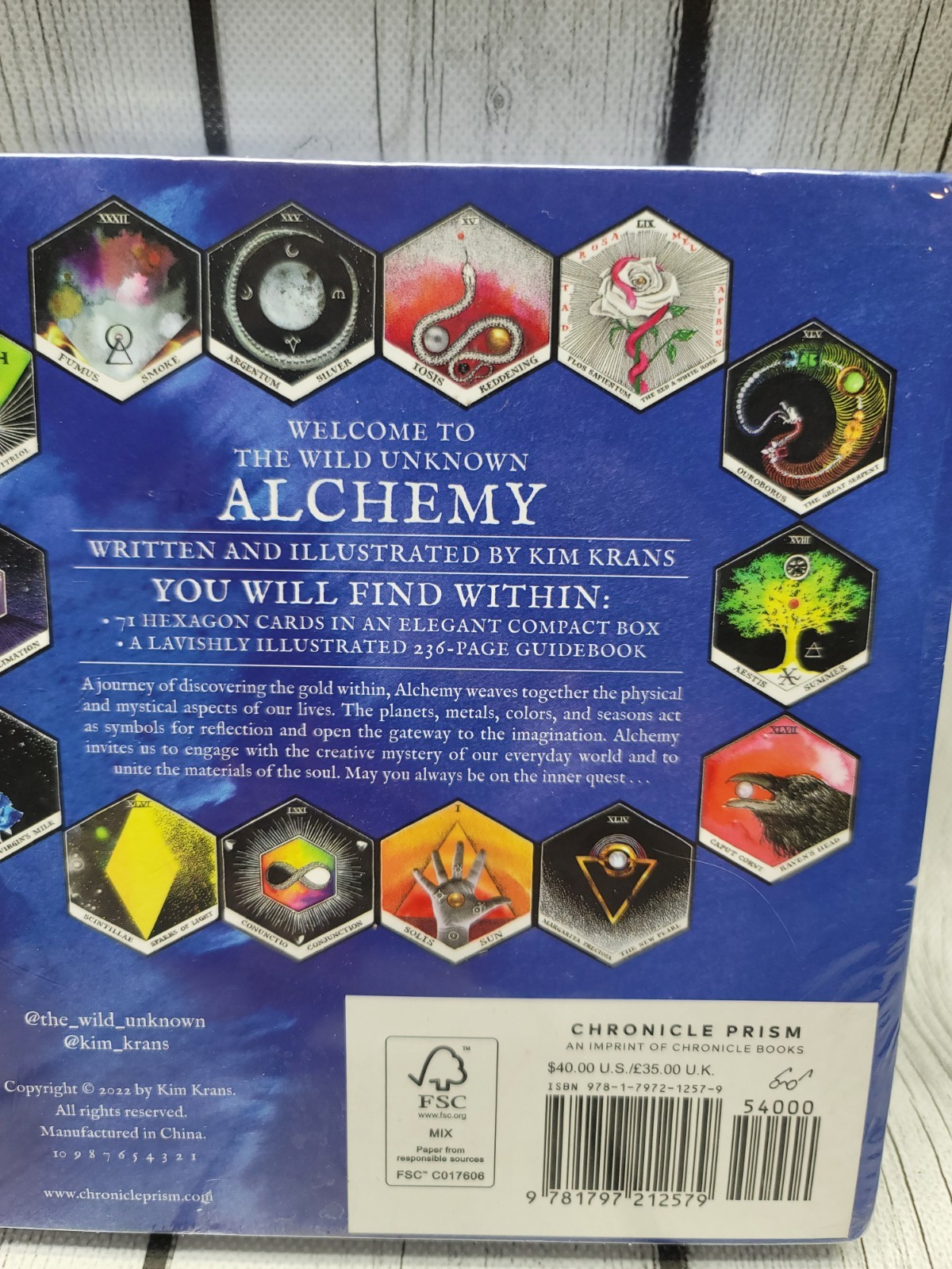 Wild Unknown Alchemy Deck and Guidebook by Kim Krans (2022, Cards,Flash Cards)