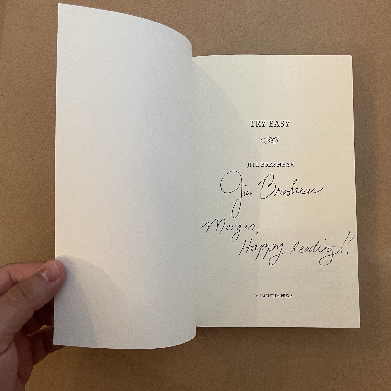 Try Easy by Jill Brashear (2019, Trade Paperback)