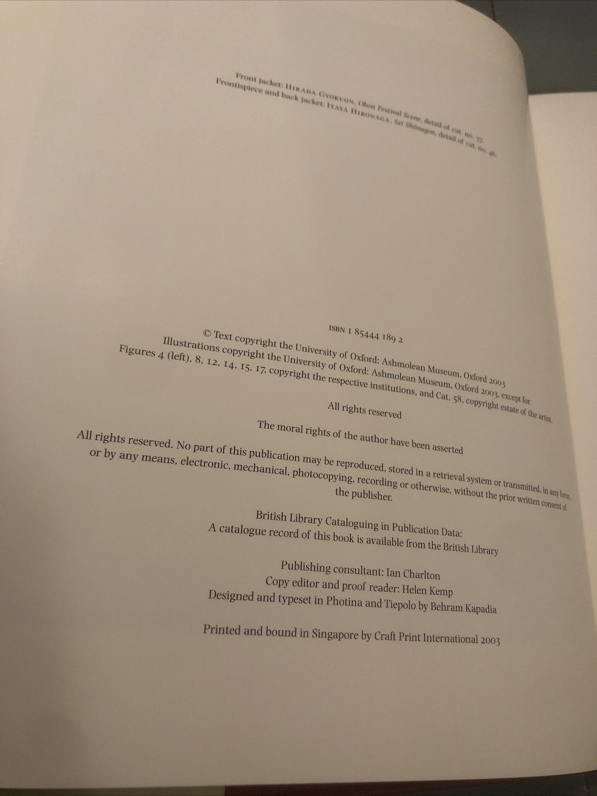 Japanese Paintings in the Ashmolean Museum by Janice Katz (2003)