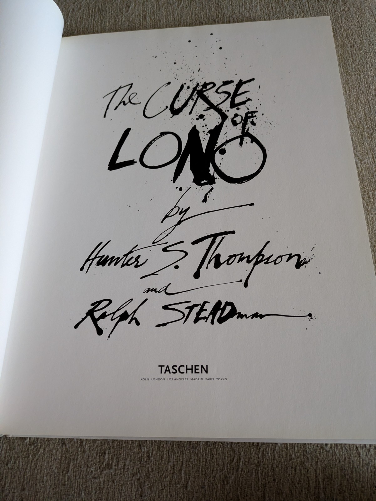 The Curse of Lono | Hunter S. Thompson & Ralph Steadman | 2005 HC | TASCHEN!