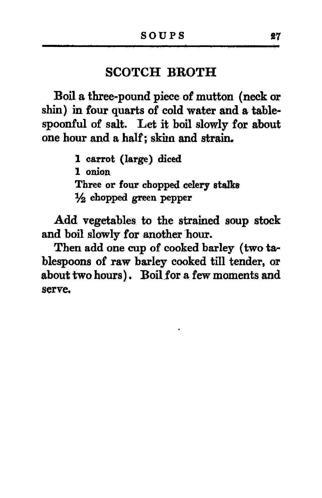 “1918” Mary Elizabeth’s War Time Recipes Cook Book 194 Pages