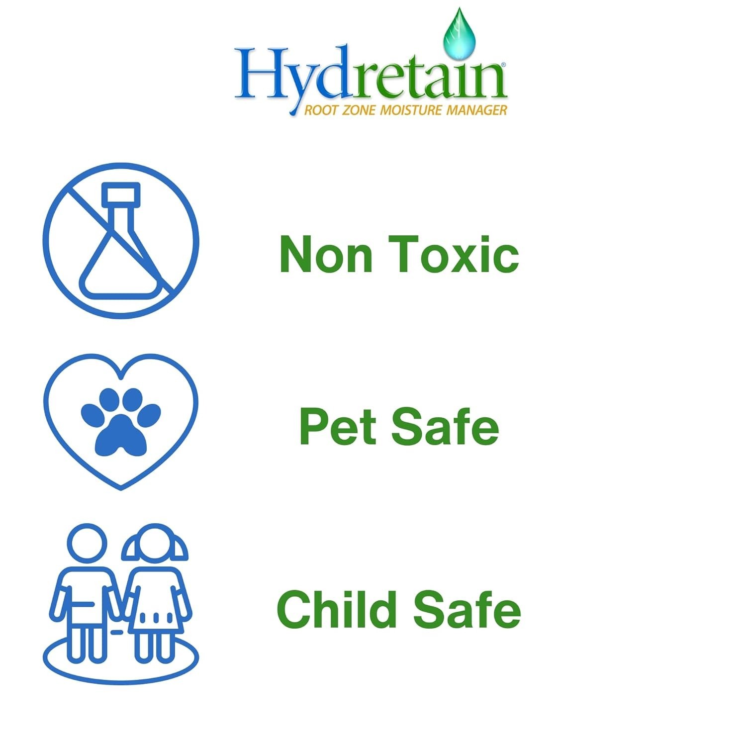 Hydretain Root Zone Moisture Manager – Eco-Friendly 32 Oz for Gardens & Lawns