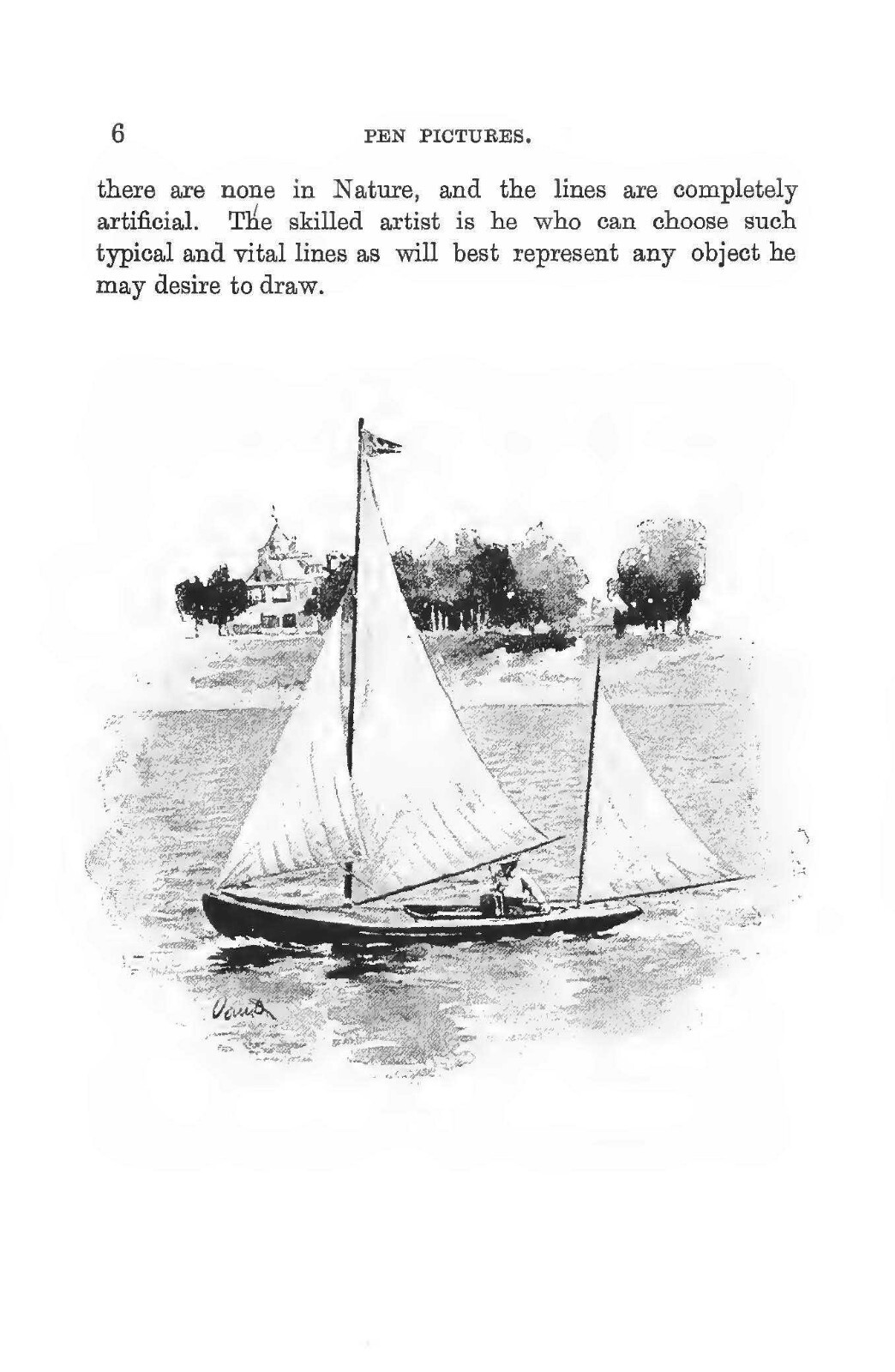 Pen Pictures And How To Draw Them “1895” 106 Pages
